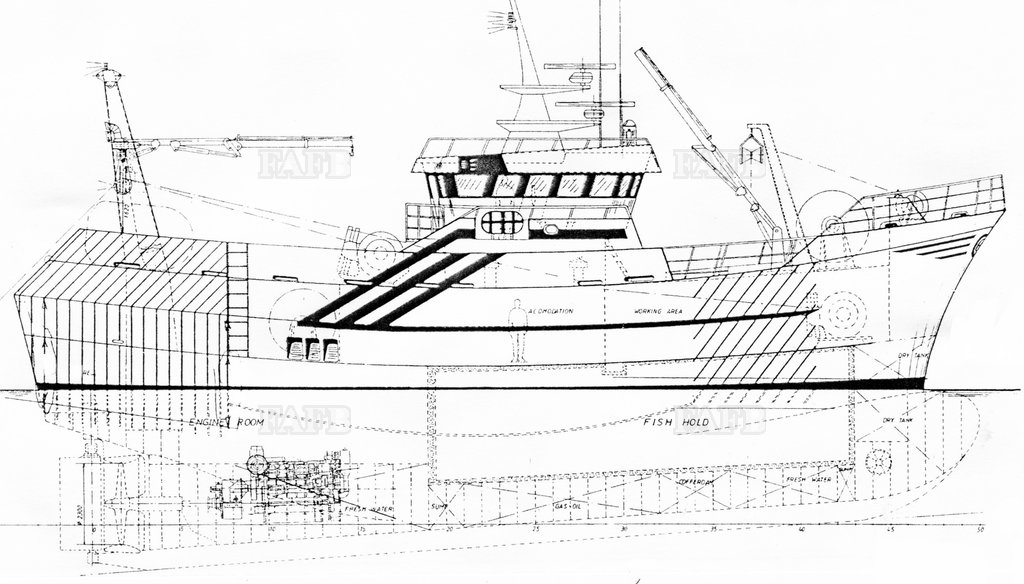 STEEL STERN TRAWLER SHELTER DECK - TWIN RIG TRAWLER